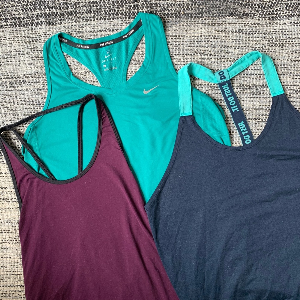 NIKE & ADIDAS BUNDLE! 3 fitness tank tops